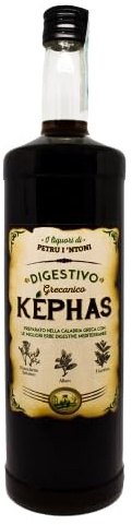 Amaro Képhas, Liquore Digestivo Grecanico alle erbe, Calabrese, Formato Convenienza 1 Lt Di Petru I Ntoni (1)
