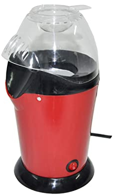 Machine à Pop-Corn, Machine à Pop-Corn à air Chaud, Machine à Pop-Corn électrique Domestique 200 W avec Circulation d'air Chaud, Poppers sains avec Tasse à mesurer et Couvercle amo