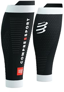 Compressport - Manguitos de compresión (pantorrilla, R2, 3.0, color negro