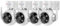 Ctronics Kit Cámara Vigilancia WiFi Exterior 4PCS, IP Camara Vigilancia Domicilio con Seguimiento Auto Detección Humana, 30M Visión Nocturna Colorida, Audio Bidireccional, 3 Métodos de Montaje (2)