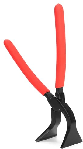 QWORK® Pinza per lamiera, pinza pieghevole, angolata a 45°, larghezza 60 mm - lunghezza totale 280 mm