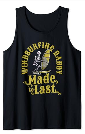 Herren Windsurfen Skelett Windsurf Surfbrett - Windsurfer Tank Top