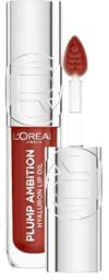 L'Oréal Paris Plump Ambition läppolja med hyaluron, fylligare och smidigare läppar utan kompromisser. Intensiv vårdkänsla med hyaluronsyra, upp till 24H fukt, färg: 485 vin eller klocka, 5 ml