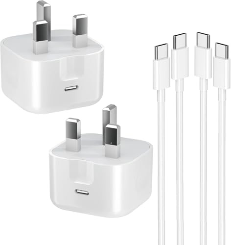 for Iphone 16 15 Charger, USBC Charger Cable and Plug 20W USB-C Power Adapter with 2m Charging Cable Compatible with Iphone 16 15 Pro Max Charger Plug (white-2packs)