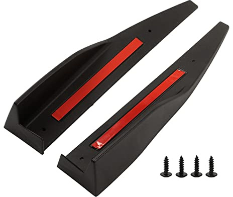 Side Skirt Splitter, Vehicle Trim Removal Tool Aerodynamic Easy Fit ABS Aero Splitter for Daily Drivers Street Racers Car Enthusiasts Customisation