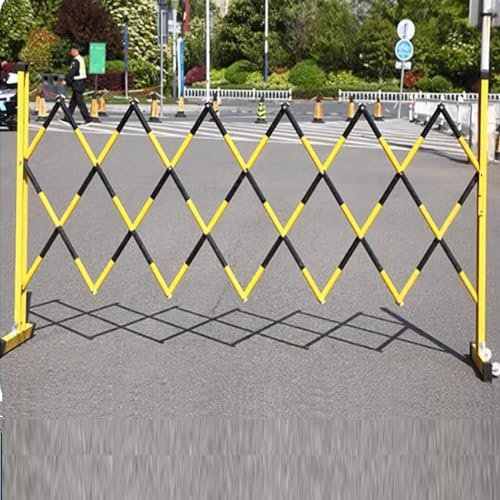 Ausziehbarer Verkehrszaun, Sicherheitsabsperrung, flexibel, mobil, 120 x 250 cm, Schwarz