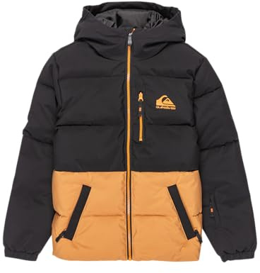 Quiksilver - Chaqueta de Nieve Highland Jacket Kids (10), Color marrón