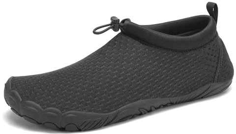 Mishansha Unisex Badeschuhe Barfuß Wasserschuhe Gr.36-46 | Herren Damen,Rutschfest,Atmungsaktive,Barfuss Schwimmschuhe,Strandschuhe,Poolschuhe