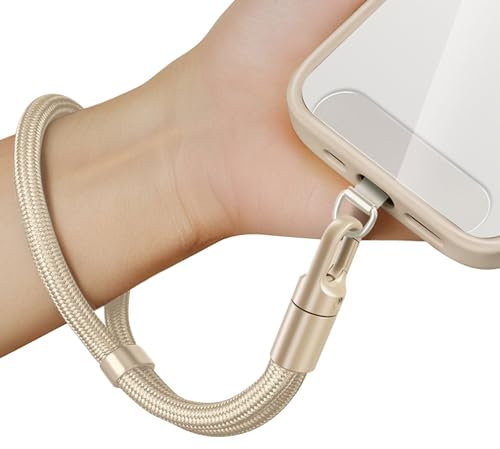 LunarCharm Hand Strap Lanyard Adjustable with Mobile Phone Lanyard Pad Wrist Strap Soft Paracord Hand Strap Short Mobile Phone Strap for Most Smartphones