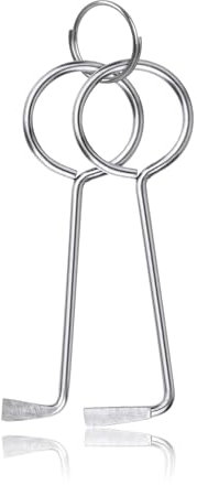 SRJQXH 2 Stück Profi Dietrich Set - Buntbartschlüssel Universal - Schloss Knacken Set, Universalschlüssel für Zimmertüren, Öffnet Nahezu Jede Tür, Türöffner Werkzeug