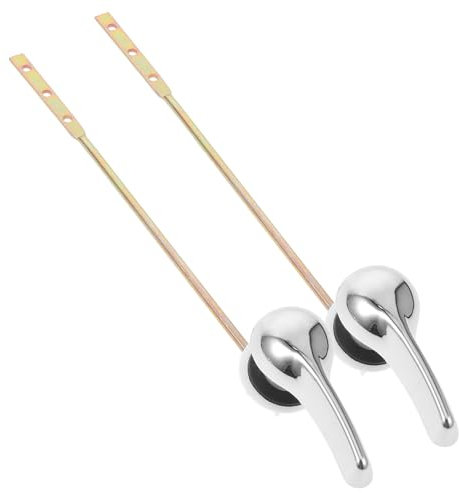 WOONEKY 2pièces Lot De Poignées De Rechange Pour Levier De Chasse Eau Plastique Montage Frontal Pour Réservoir De Pour Maison Et Hôtel
