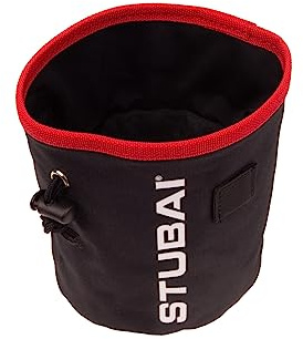 STUBAI Chalk-Bag schwarz | Chalkbag Klettern & Bouldern | Kreidebeutel, Magnesiumbeutel, Kalktasche, Magnesiabeutel mit Kordelzug | Chalk Tasche für Kletterer