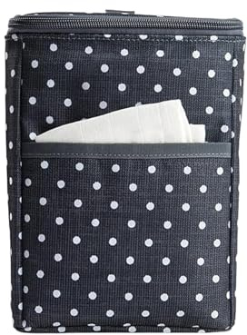 Breastmilk Travel Cooler – Compact Insulated Double Bottle Bag, Reusable Ice Pack Included, Buckle Handle, Easy To Carry Design | Milk Storage Solution For, Daycare, Car Trips, Office, Outdoor
