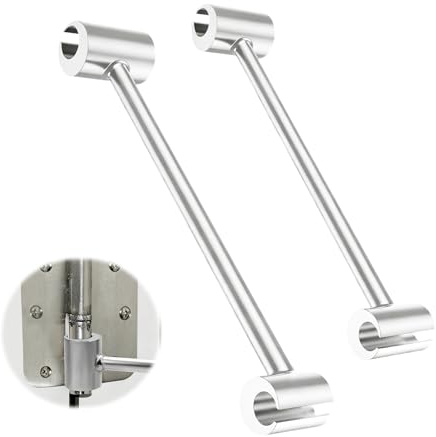 Tmefoy Lot de 2 llaves de ajuste de bisagra de puerta - Herramienta de plegado para puertas cortafuegos - 14/19 + 23/25 mm