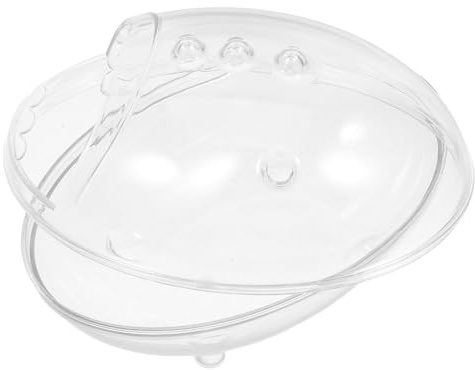 Kisangel Contenitore da Bagno in ABS per Criceti e Piccoli Animali, Compatto e Facile da Pulire, Accessorio per Gabbie Forma a Ciotola per Bagno di Granuli
