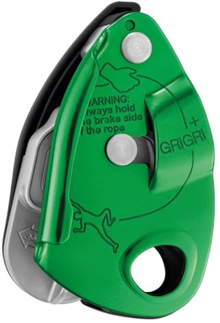 PETZL GRIGRI + Belay Device with Cam-Assisted Blocking and Anti-Panic Handle, Suitable for Learners and Intensive Use
