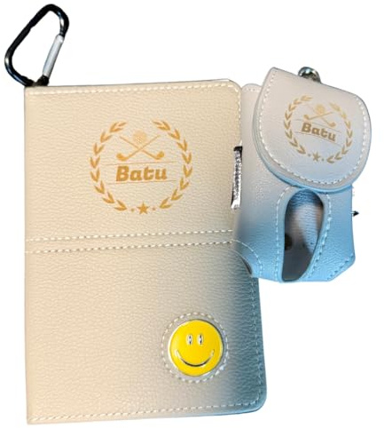 Generisch Personalisiertes Golf Geschenkset – Divot Tool, Balltasche, Scorecard (Grau)