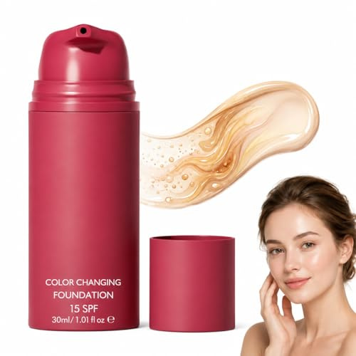Base Trucco Viso Con Formula Adattiva SPF 15 Per Routine Make Up Casa Ufficio E Viaggio (2 pcs)