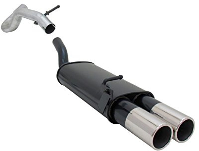 Novus Sportauspuff Endschalldämpfer Gruppe N A2752E90 mit Endrohr 2 x 90mm