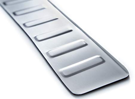 Protección para borde de carga de acero inoxidable cromado con bisel, Protector Maletero, compatible con Dacia Dokker año a partir de 2013