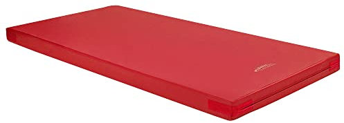 Grevinga® Fallschutzmatte Safety Duo | 200 x 100 x 10 cm | ROT | mit Klett- und Flauschecken