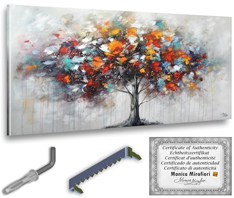Monica Mirafiori I 100% HANDGEMALT I Gemälde Luxus 120x60cm | Gemälde Handgemalt | Acrylgemälde | Sehr Großes Acrylbild I Moderne Kunst I Kunstbilder