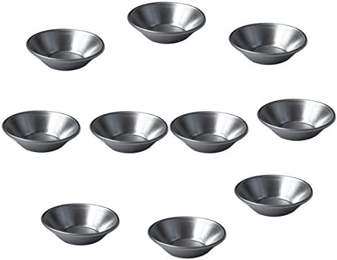 BESTonZON 24pcs Aluminum Non-Stick Round Egg Tart Mold Baking Tart for Pastry Cake Decorating Reusable Bake Tools for Home Baking
