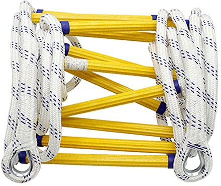AiQima Rope Ladder,Rope Ladder Fire Escape | Emergency Extension Ladder | Flame Resistant Fire Safety Ladders/10M