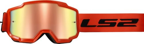 LS2 Unisex Ls2 Charger Iridium Lens Goggles. Mx/Motocross/Ski/Snow LS2 Charger Iridium Lens Goggles. MX/Motocross/Ski/Snow Orange