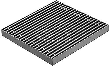 Bodenablauf, Bodenablauf ohne Stahl, Bodenablaufabdeckung for Badezimmerdusche, großes Kaliber mit abnehmbarem Anti-Verstopfungsgitter for Waschraum, Garage und Keller(Gray,20 x 20cm)