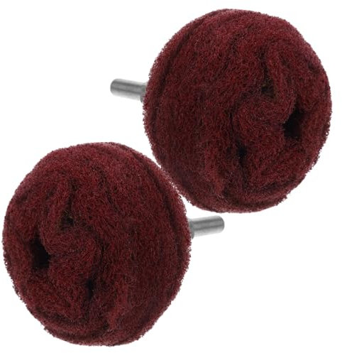 NIYANGLE 6 Pcs Abrasive Polishing Wheel Buffing Wheels Car Polish Angle Grinder Accessory Rust Removal Drill Bits Drills Scouring Pad Scrubber Drill Polishing Kit Drill Buffing Pad Iron Red