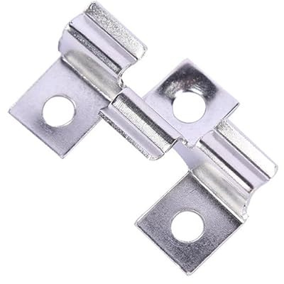 Lot de 100 clips WPC en acier inoxydable - Clips de fixation pour lames de terrasse composite - Clips pour montage de lames de terrasse (argent 6,5 mm)