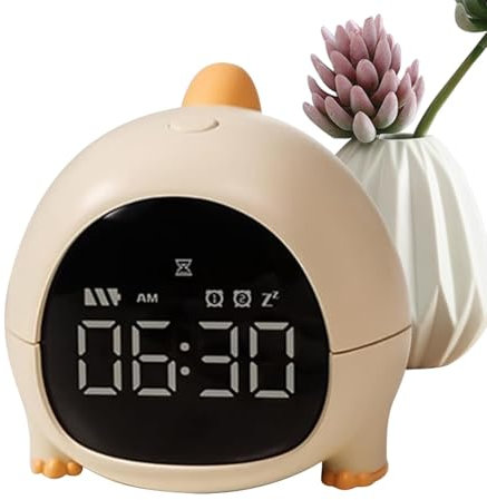 Teksome Dinosaurier-Uhr für Kinder,Dinosaurier-Nachttischuhr | Elektronische Nachttischuhr - Digitaler Wecker für Kinderzimmer, niedliche Nachttischuhr mit LED-Anzeige