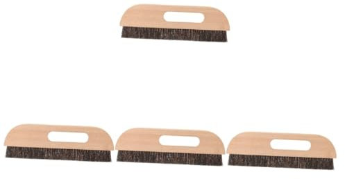 jojofuny 4pièces Brosse à Tapisser Bois avec Poils Outil De Lissage pour Peint Brosse à Colle pour Murs Et Utilisation Polyvalente pour Peinture Et Nettoyage