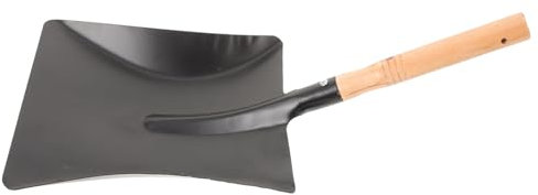 Toddmomy Pala de Hierro para Jardinería Portátil Mango de Madera, Pala Pequeña para Excavar Tierra en Huerto, Herramienta Ligera y Compacta para Limpieza Doméstica y Exterior
