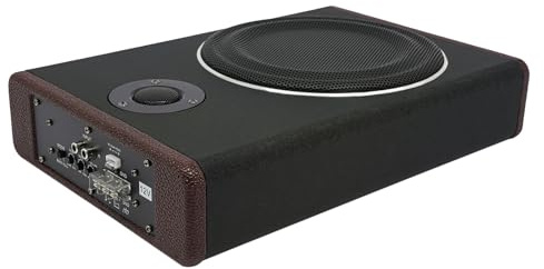 NiuLifeya 600w 8 Inch Underseat Car Subwoofer Low Profile Stereo System Audio Speaker Bass Boost 0-12db 360° Surround Sound For Most Kinds Of Vehicles Such As Cars, Vans, Jeeps, Suvs
