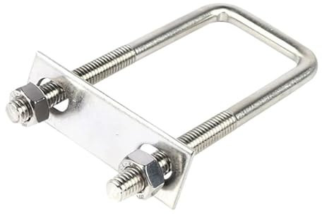 M6/M8 rechtwinklige U-förmige Schraube, Länge 35 mm - 200 mm, U-förmige Rohrschellen aus Edelstahl 304, 2 Stück(M6X30X95MM)