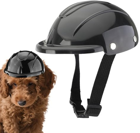 Hund Helm - Schutzhelm Für Hunde | Schutzhelm Winddicht Atmungsaktiv Verstellbar Für Fahrrad Hundewandern Outdoor Aktivitäten