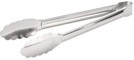 Pinze da cucina in acciaio inox per barbecue, insalata e cottura di alimenti resistenti