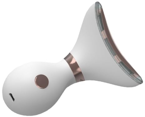 Toyvian Dispositivo per Bellezza Collo Bianco in Abs Funzione Anti-rughe e Ricostruzione Pelle, Massaggiatore Ricaricabile per Cura del Collo e Rassodamento