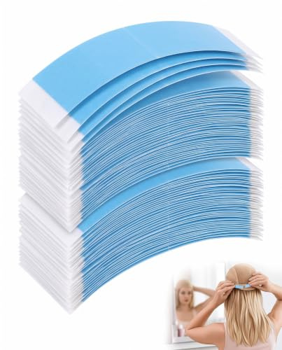 YIPFEN 72 unidades de cinta extra fuerte, impermeable, de doble cara para prótesis de cabello, frontal de encaje, pegamento peluca, tira adhesiva, protesis capilar, cortable(Una se divide en dos)