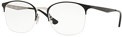 Ray-Ban Damen 0rx 6422 2997 51 Brillengestelle, Schwarz (Silver On Top Matte Black)