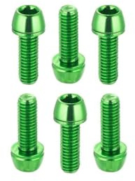 Chooee Bicycle Disc Brake Caliper Bolts, M6 X 18mm Caliper Bolt Screws for Mountain Bike/MTB Green