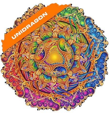 UNIDRAGON Holzpuzzle für Erwachsene - Inexhaustible Abundance - 700 Teile | Royal Size 45.0 x 45.0 cm - Einzigartig geformte Puzzleteile - Lasergeschnittenes Holz - Holzgeschenkbox
