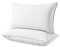 Novilla Almohada 40x80cm Pack 2 de Cama Relleno de Fibra Pillow Antiarrugas con Cremallera Oeko-Tex Medio Blando Altura Ajustable Transpirable y Suave al Tacto 980gx2