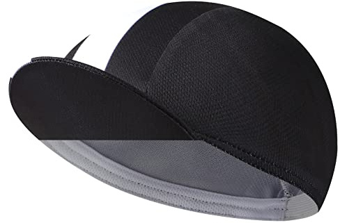 Bikingbros Black Color Cycling Cap - Polyester Cycling Hat-Under Helmet - Cycling Helmet Liner Breathable&Sweat Uptake