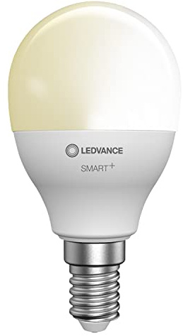 LEDVANCE ZIgbee e14 LED Lampe, smart home P40 Leuchtmittel mit 4,9 W (470Lumen) ersetzt 40W Glühbirne, dimmbar, Warm weiß (2700K), kompatibel mit Alexa, google oder App, Lampe im 1er-Pack
