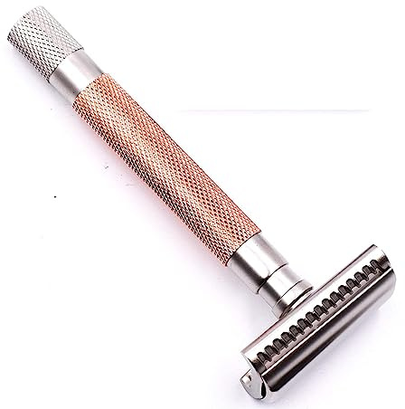 Parker Safety Razor Semi Slant Premium Rasierhobel – Roségold