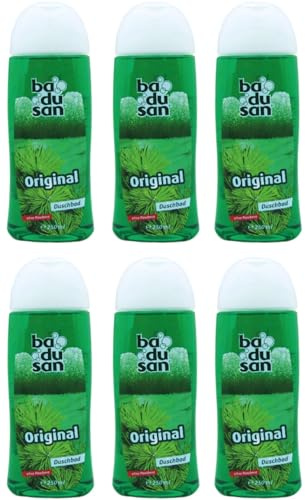 Badusan Duschbad Original – 6er Pack (6 x 250 ml) | Klassisches Duschgel für die tägliche Körperpflege | Frischer Duft, sanfte Reinigung