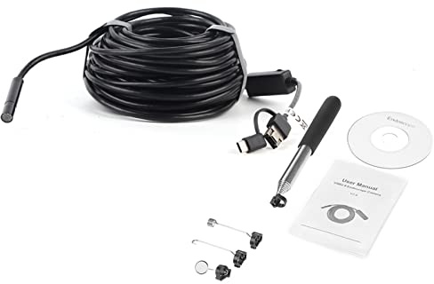 USB-Endoskopkamera, Tragbare Videoinspektion, Wasserbeständig, 15 Meter mit 2 Megapixel für die Rohrautoinspektion